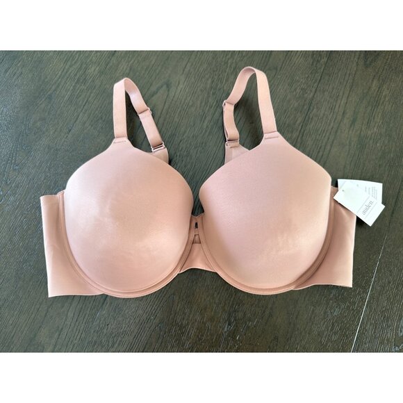 Auden 46D Smooth Lightly Lined Comfort Full-coverage bra Mauve - Picture 2 of 6